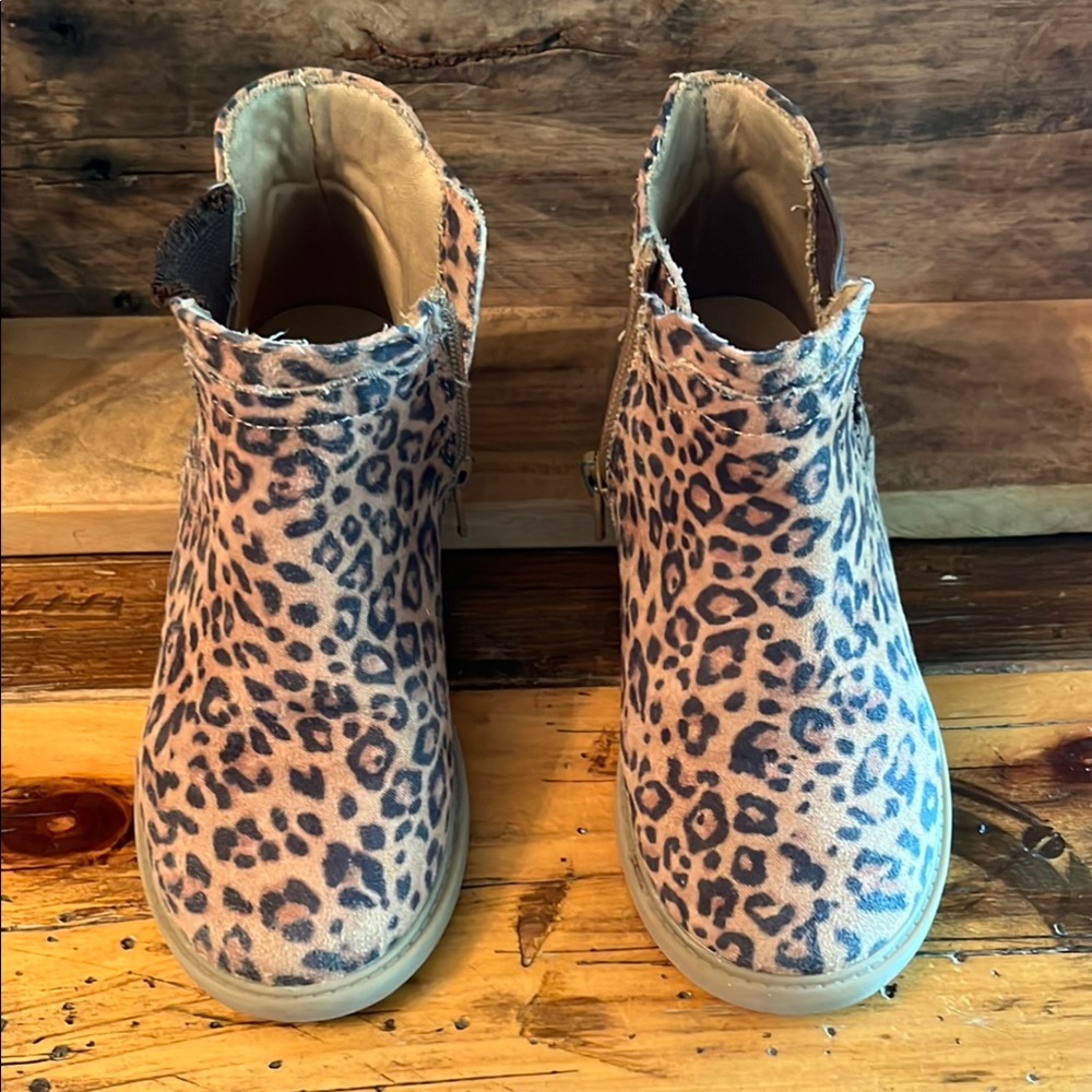 Leopard Tucker + Tate Print Ankle Boots Youth Toddler Children’s